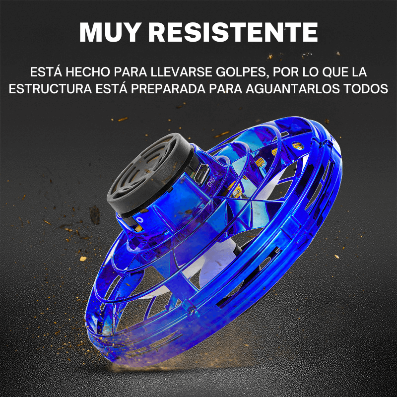 Peonza Flotante - Con carga USB y luces LED