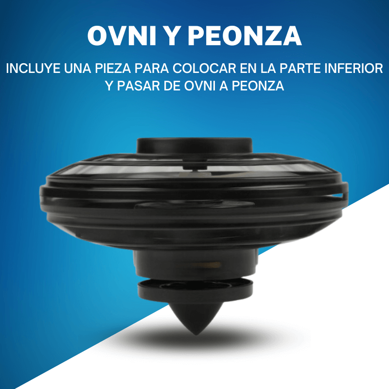 Peonza Flotante - Con carga USB y luces LED