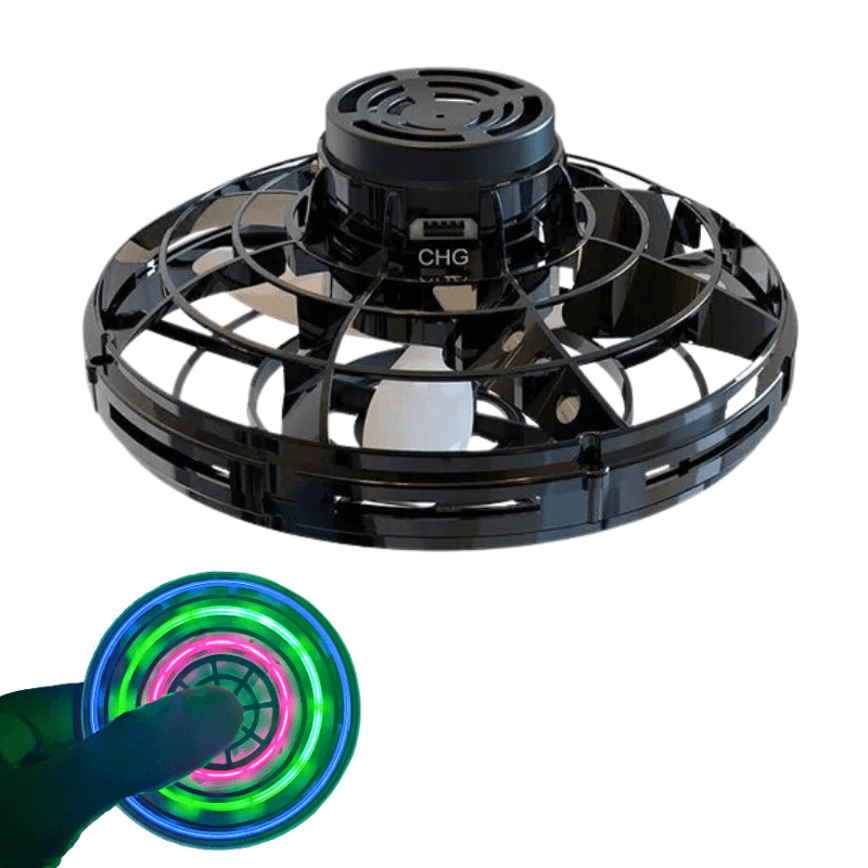 Peonza Flotante - Con carga USB y luces LED