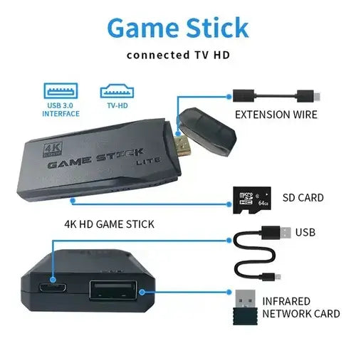 Game Stick 4K – Consola Retro Plug & Play