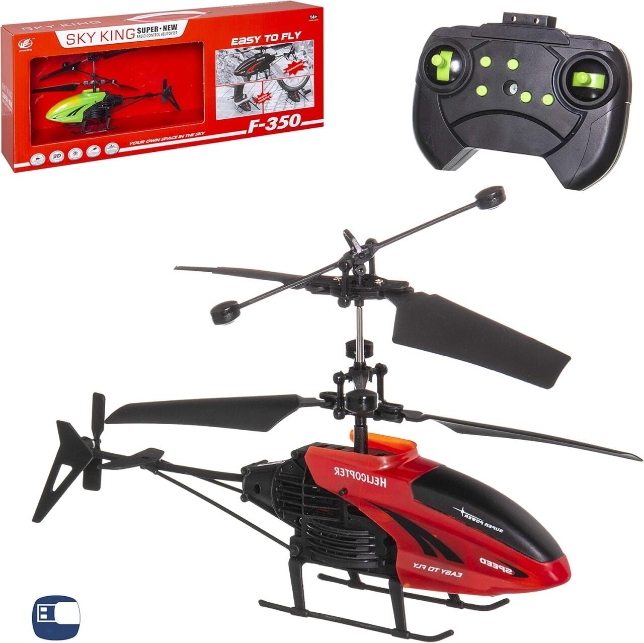 Helicóptero R/C 2 Canales con Luces LED