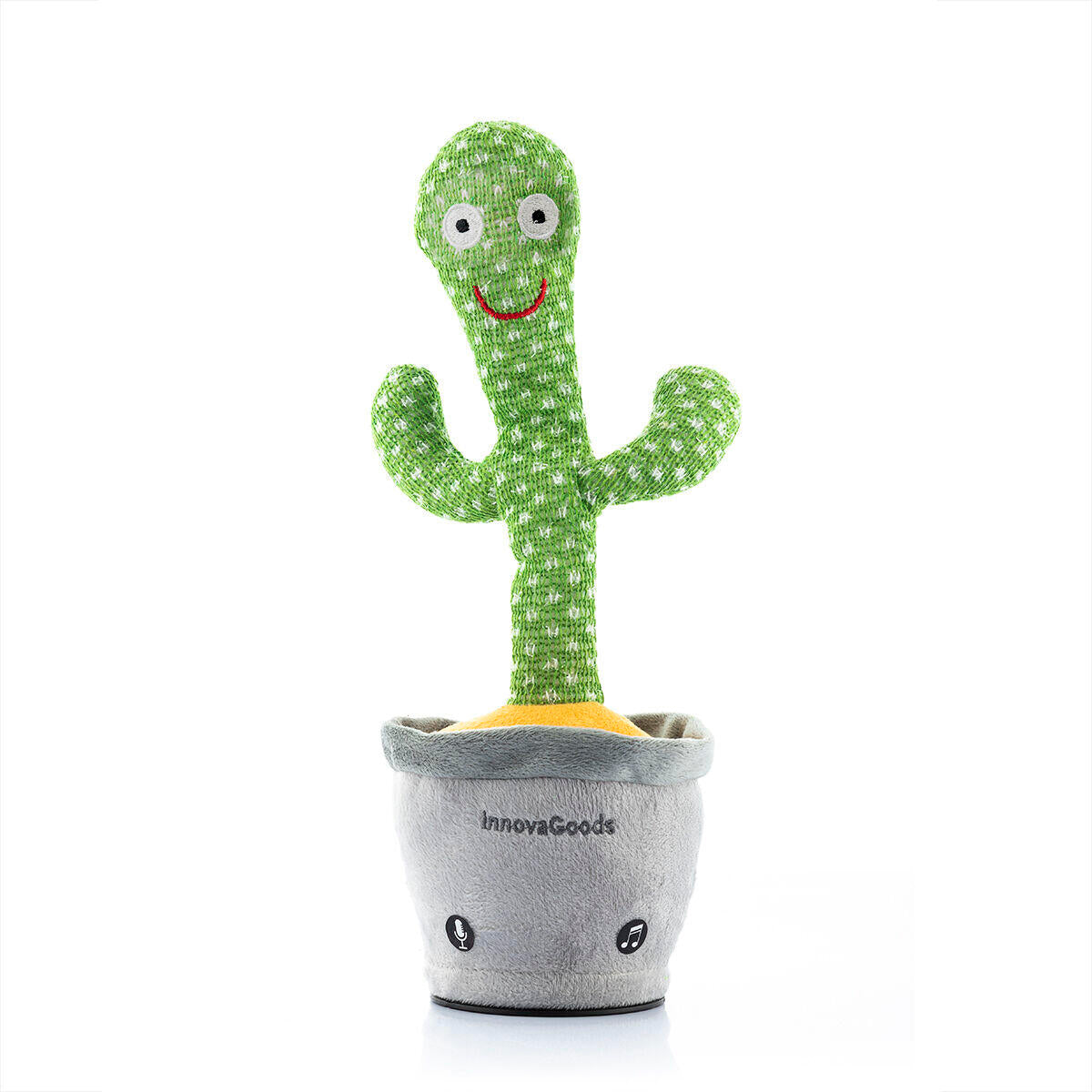 Cactus Bailarín y Parlanchín Recargable con Música y LED Multicolor – Cacxi InnovaGoods