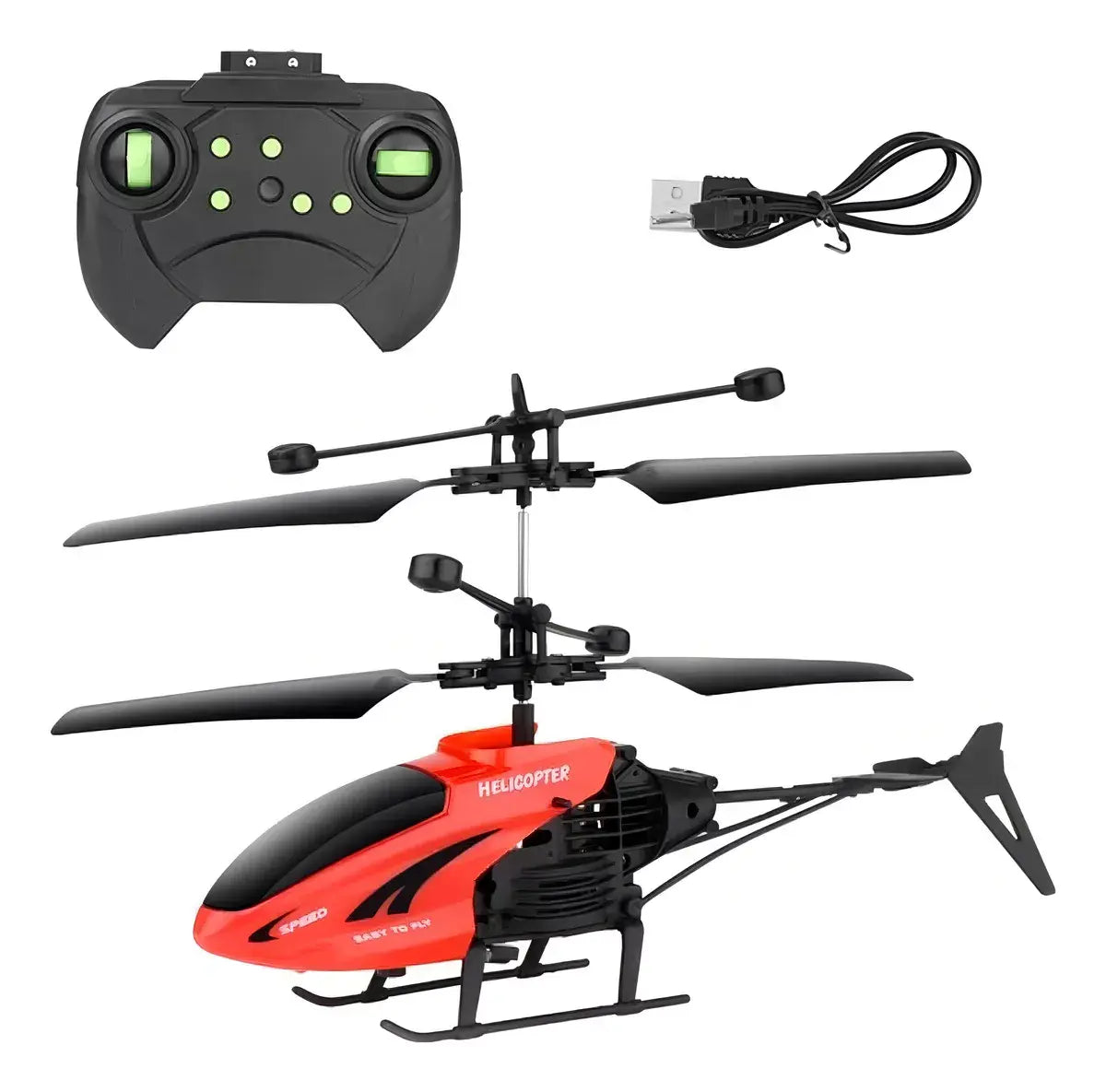Helicóptero R/C 2 Canales con Luces LED
