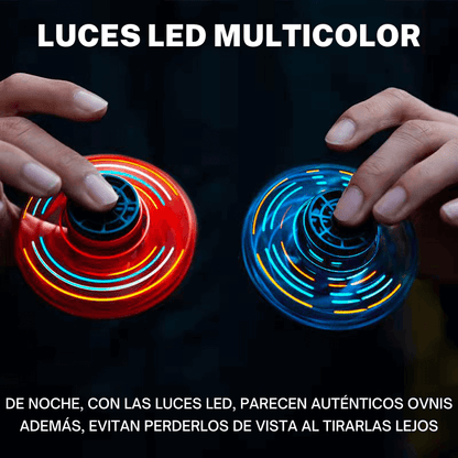 Peonza Flotante - Con carga USB y luces LED