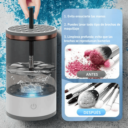 Bellure™- Limpiador de brochas de maquillaje eléctrico.