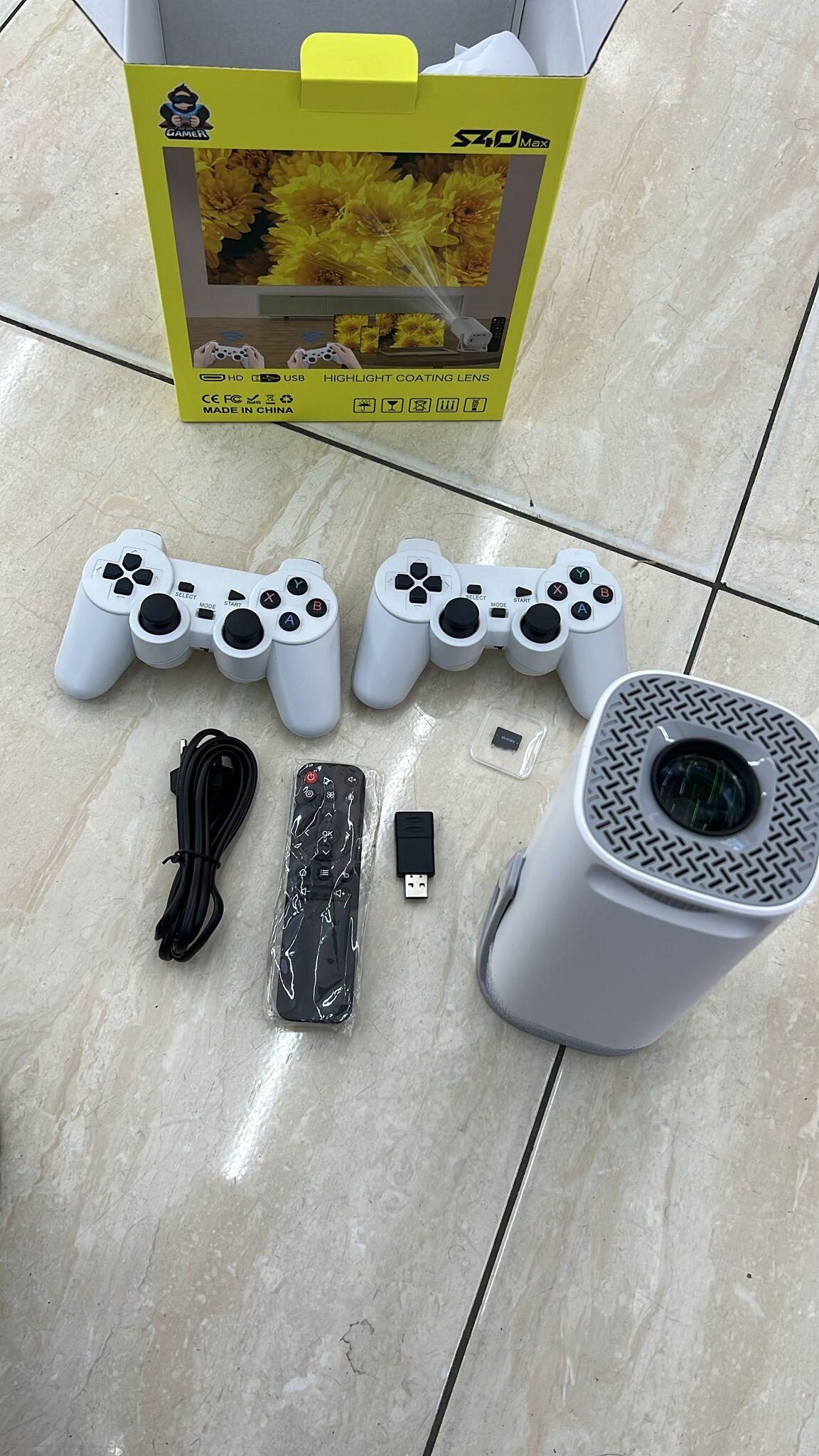 Proyector HD con Videojuegos + 2 Mandos Joystick