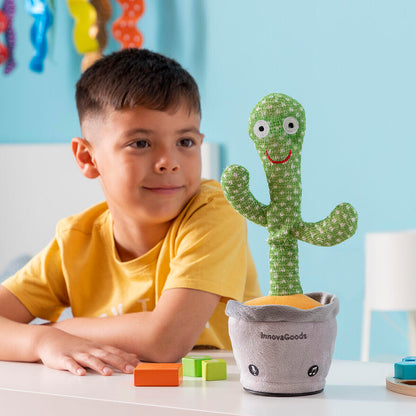 Cactus Bailarín y Parlanchín Recargable con Música y LED Multicolor – Cacxi InnovaGoods