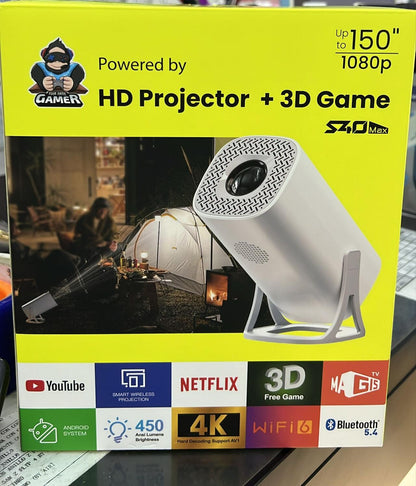 Proyector HD con Videojuegos + 2 Mandos Joystick