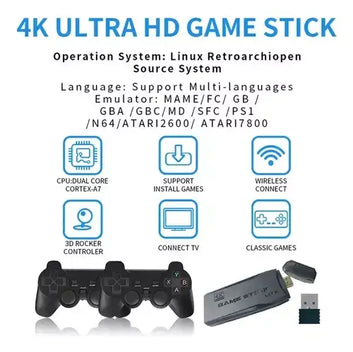 Game Stick 4K – Consola Retro Plug & Play
